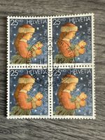 Briefmarken Helvetia Pro Juventute 1987 Viererblock Top
