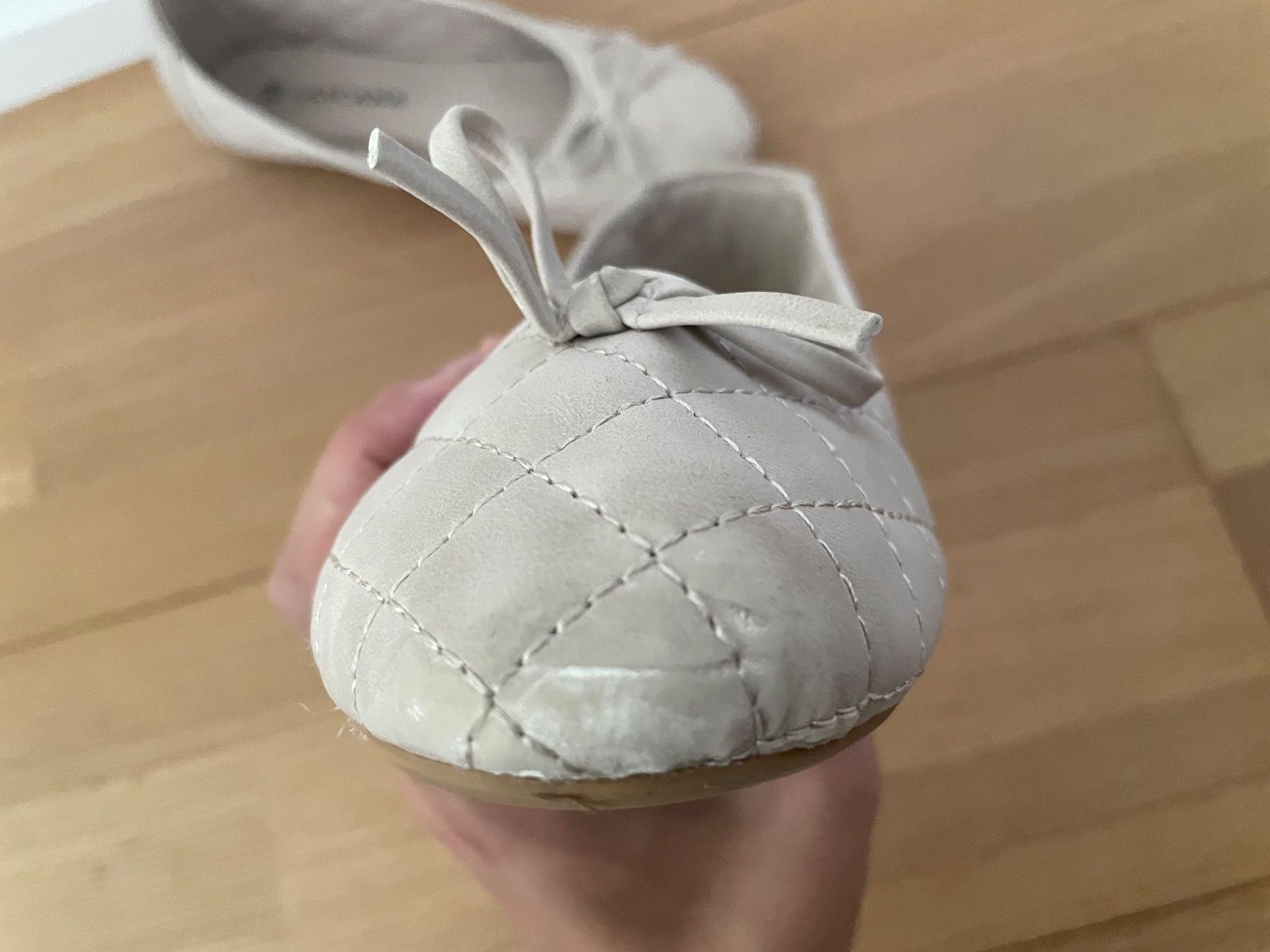 Damenschuhe: beige Ballerinas, Grösse 38 – Gebraucht aus Basel von kra_w6mq 3