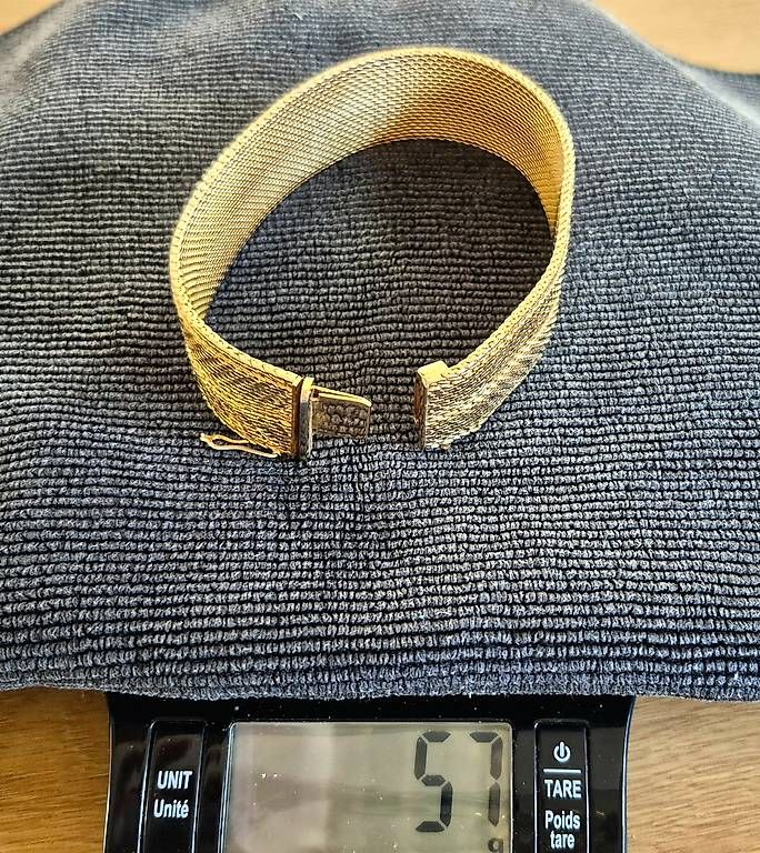 Bracciali & Braccialetti: Goldarmband "Milanaise" Vintage – Usato da Schaffhausen venduto da robuco 4