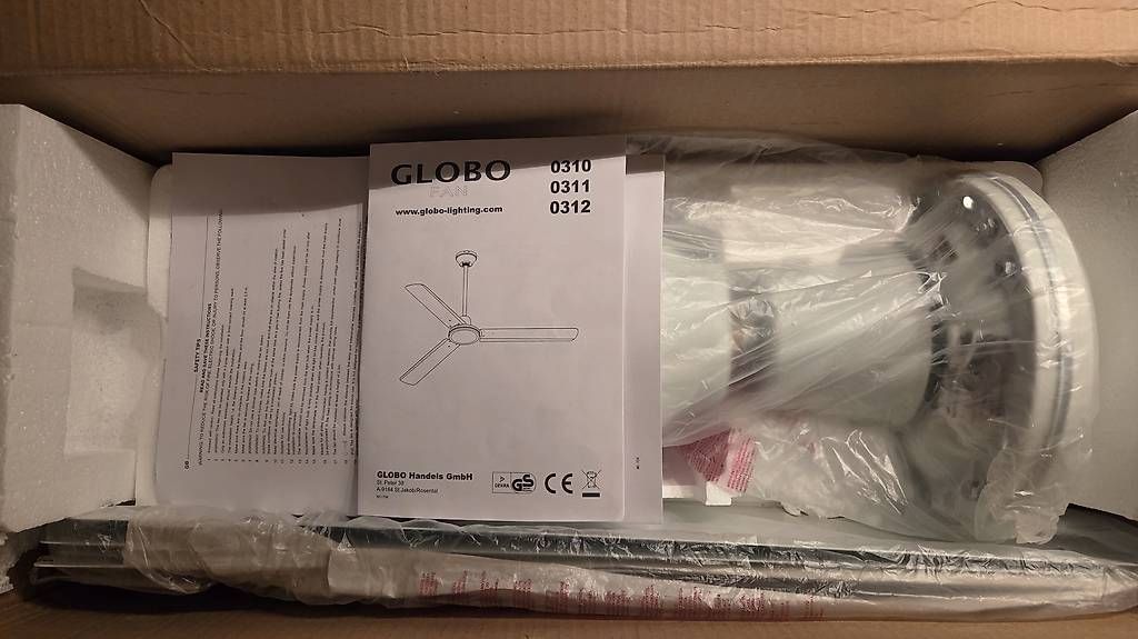 Ventilatoren: Globo FERRO Deckenventilator Weiss – Neu und originalverpackt aus Rothrist von icolo82 3