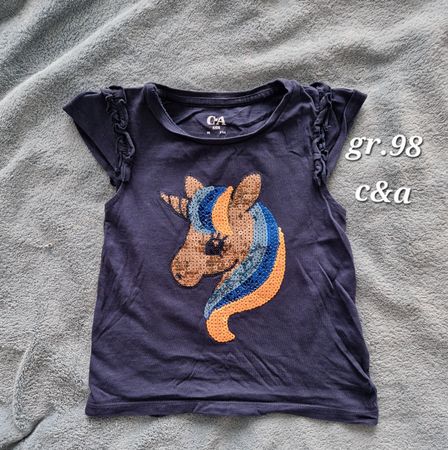Kurzarm Shirt grösse 98 Einhorn