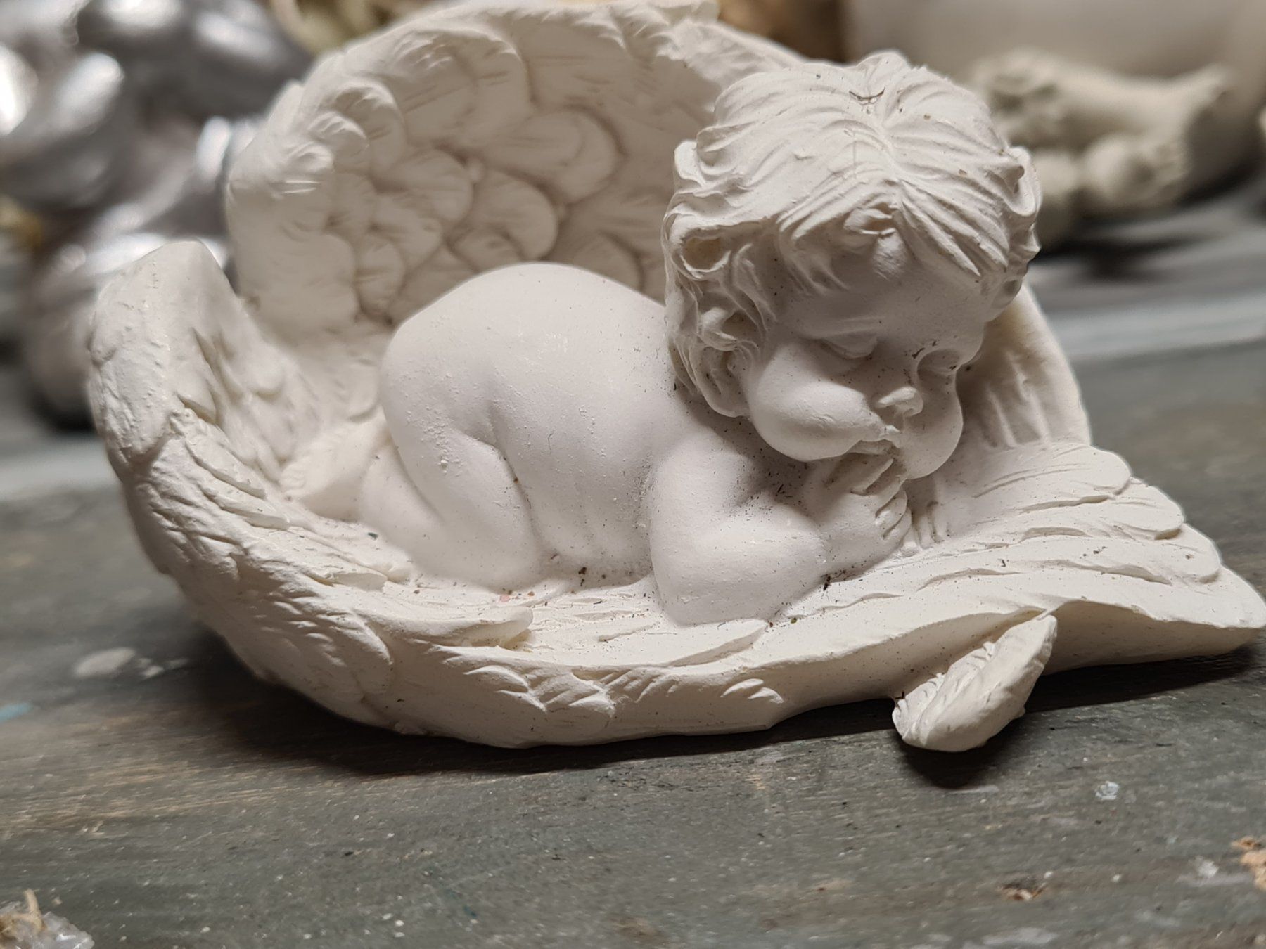 Statuette: Engelsfigur, ca. 8x5.5 cm – Usato da Amriswil venduto da kleindeko