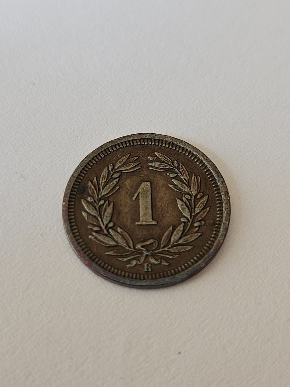 Tutti le monete: 1 Rappen 1891 br. Kreuz – Usato da Pfäffikon ZH venduto da Melibol 1