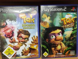 Lot de jeux PS2 Tak et le Pouvoir Juju, Tak 2, Nick Tak DE