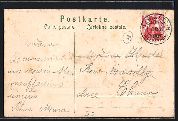 Cartes postales: Litho Mariastein, Wallfahrtskirche, Unte – D'occasion à Berlin par bartko-reher 1