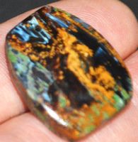 Anhänger gelocht L-7305 – Pietersit Cabochon 25 Karat ca. 24