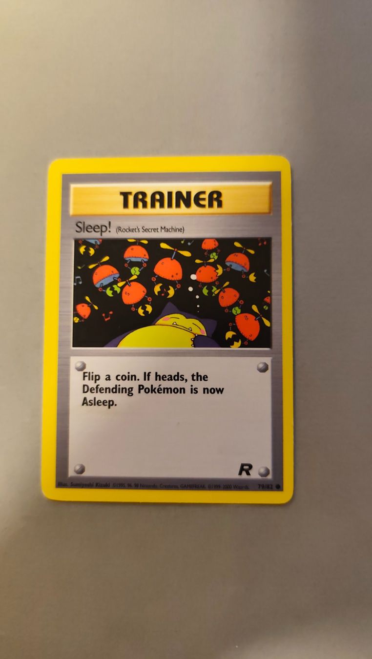 Pokémon Carte collezionabili: Sleep / Schlaf  Snorlax - Team Rocket – Usato da Kehrsatz venduto da Riyouu