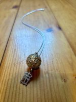 Silberne Vintage Kette mit Anhänger, filigran, top!