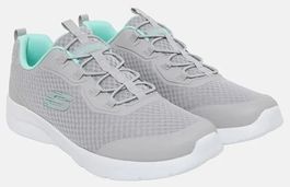 SKECHERS Dynamight 2.0 Social Orbit Sneaker 38.5 Grau Aqua