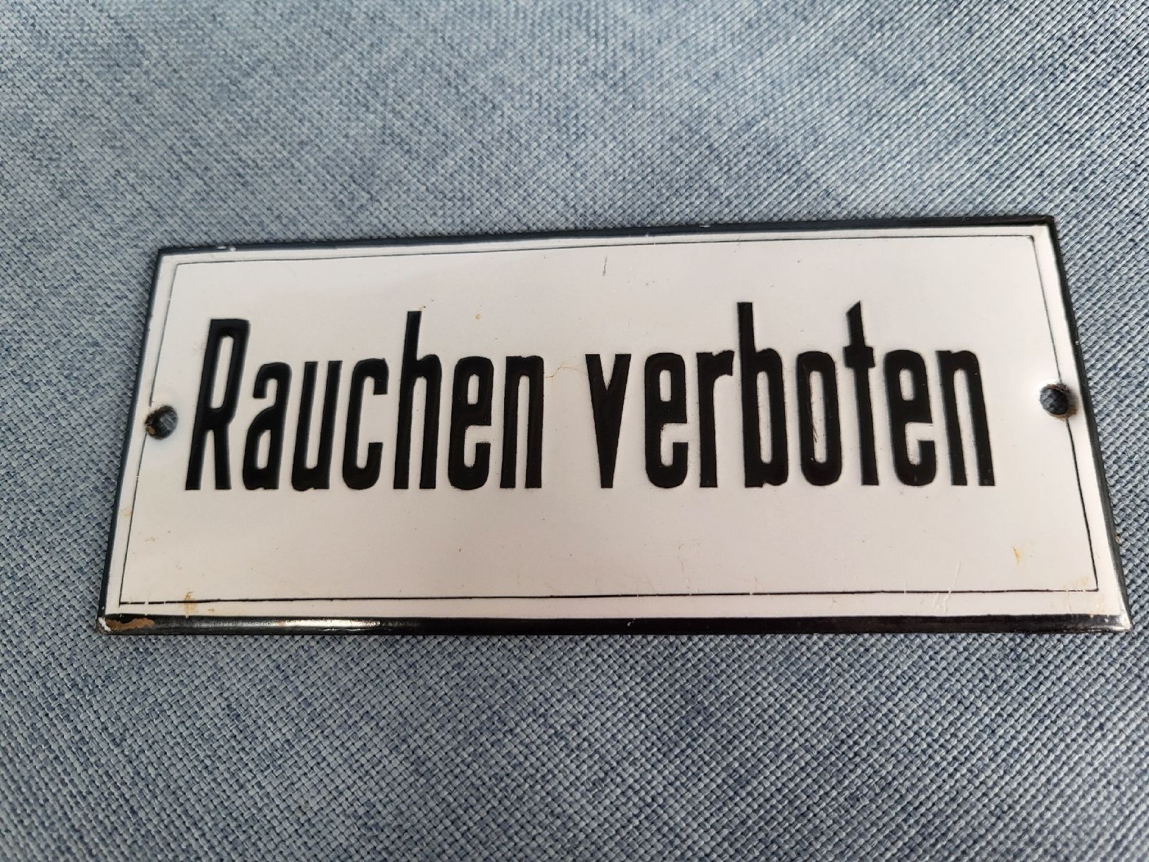 Insegne: Emailschild Rauchen verbote  – Usato da Gutenswil venduto da ghekko88 1