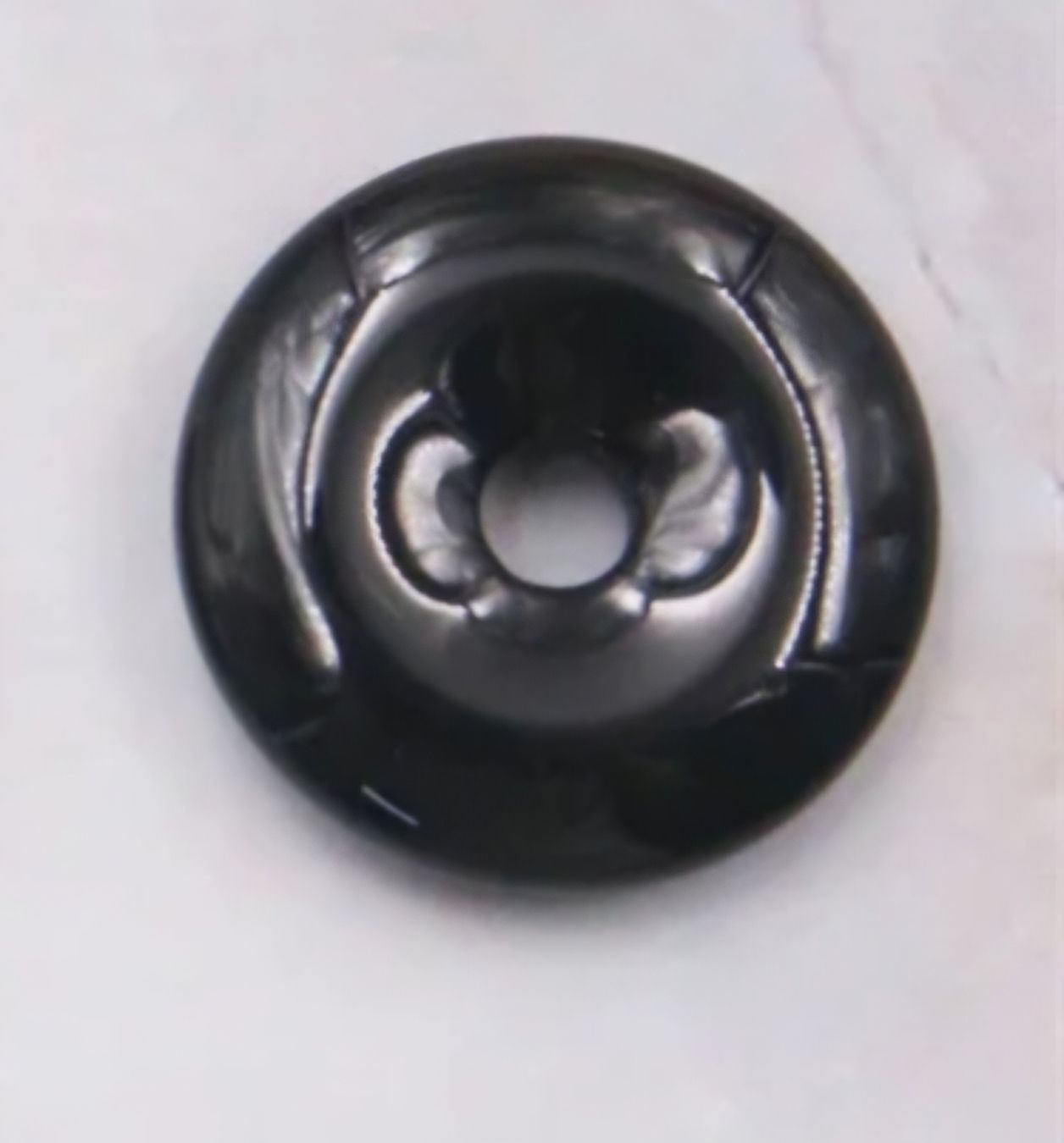 Ciondoli: Obsidian Donut schwarz 25mm. – Nuovo e nell'imballaggio originale da Menziken venduto da Mirager 1