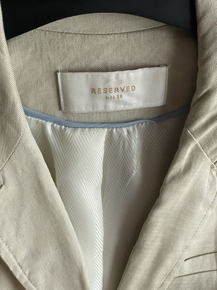 Jacken: Reserved lässige Leinenblazer in beige Gr.38 – Gebraucht aus St. Moritz von hdj_dd7v 1