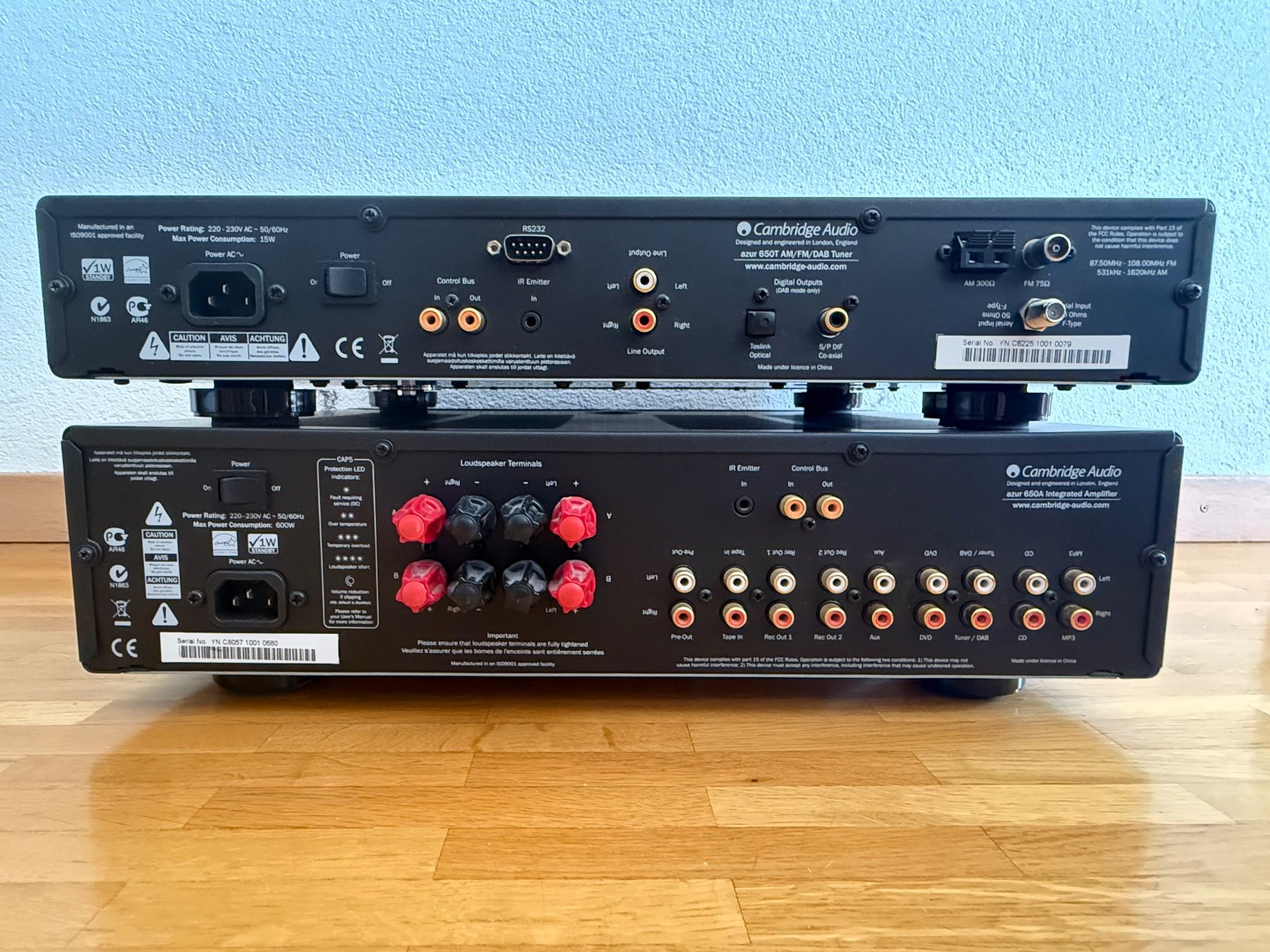 Amplificateur HiFi Cambridge Audio Azur 650A - Occasion Révisé - Garantie 1 An