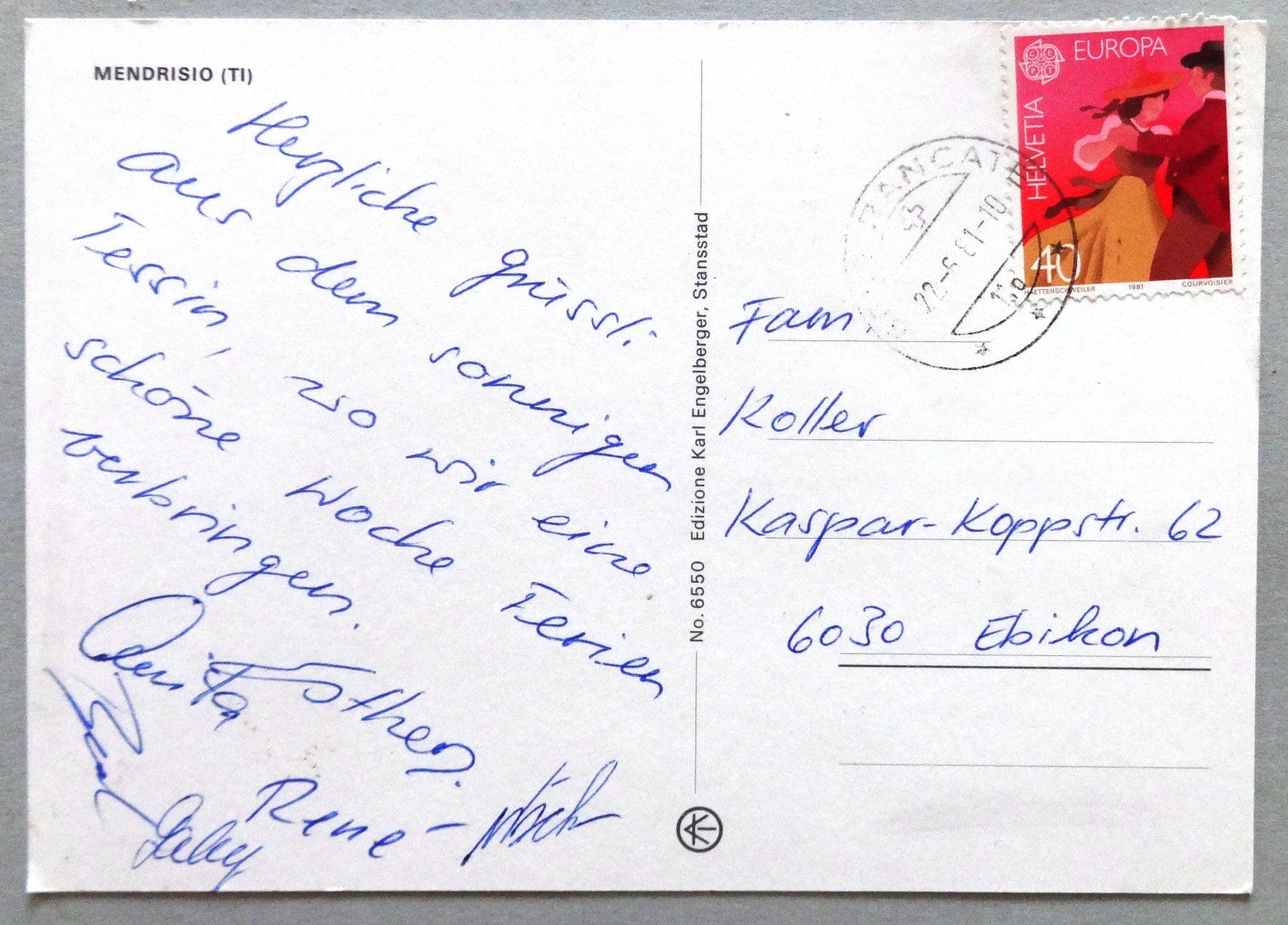 Cartes postales: Mendrisio – D'occasion à Fétigny par Billy2miny 1