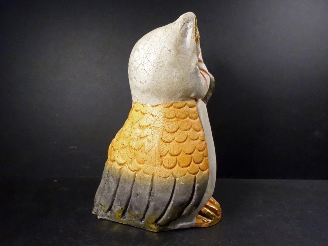 Figuren: Eule mit Goldakzenten – Gebraucht aus Russikon von Eulenfeder 5