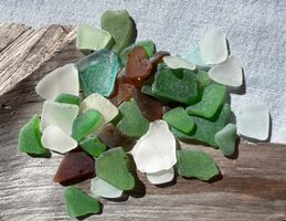 Strandglas Meerglas  sea glass    top Sammlung.  wunderschön