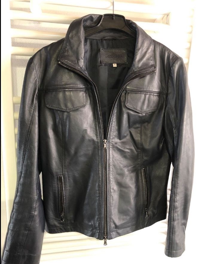 Jacken: Dunkelblaue Lederjacke CH Gr. M – Gebraucht aus Klingnau von jazz065
