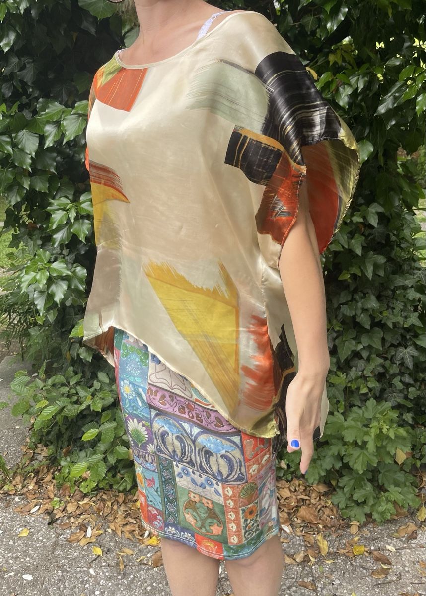 Camicette: Camicia seta multicolore design unico e leggera – Nuovo (secondo la descrizione) da Gordevio venduto da LanaZimm 1