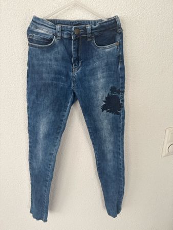 Pomp de lux Jeans, Gr. 140 blau