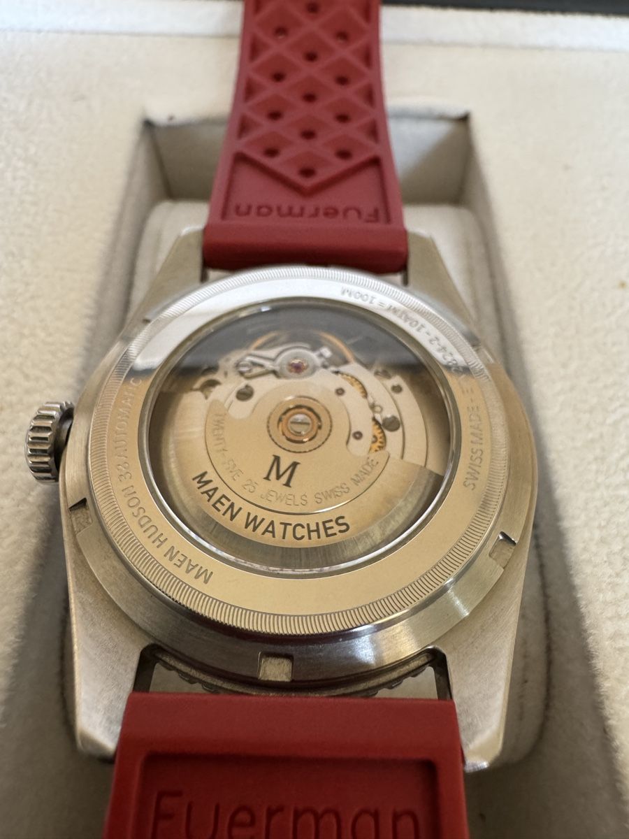Maen Orologi: Maen Hudson 38 Automatic No Date - Jet Black – Usato da Bern venduto da CheetahPaw 6