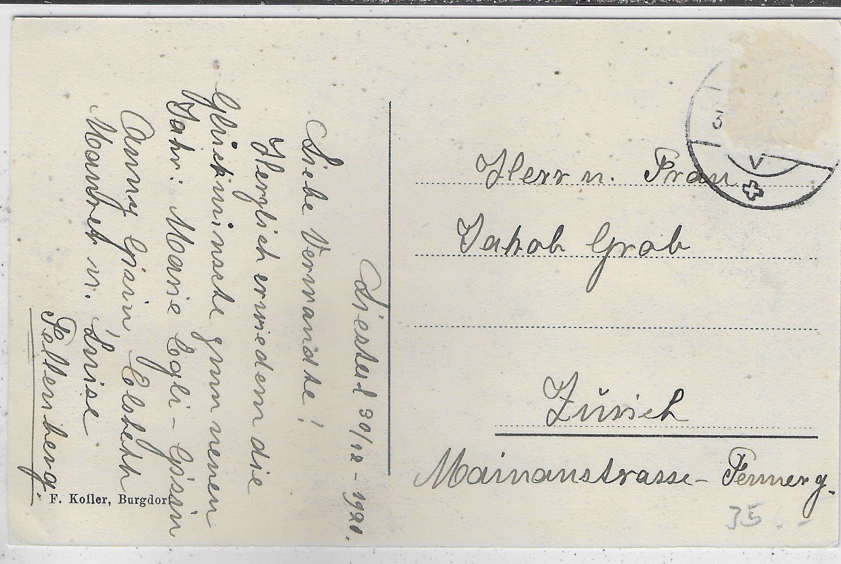 Cartes postales: Liestal - Pension Egli – Défectueux à Ettingen par Kartenplanet 1
