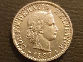 20 Rappen 1927 Super Qualität!!