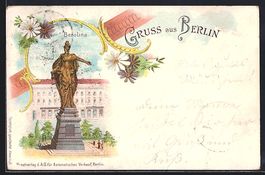 Litho Berlin, Berolina-Statue am Alexand