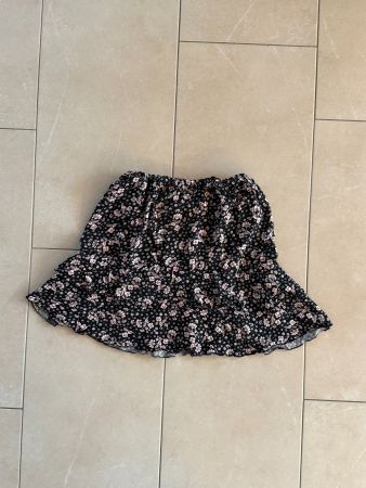 2er-Set Damen Röcke mit Blumenmuster- Blau & Schwarz