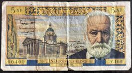 Franz. Fünf (5) Neue Franken Note, Jahrgang 1959-1970!
