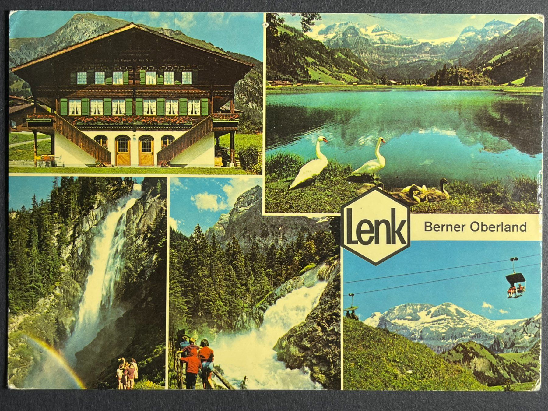 Cartoline postali: Lenk, Berner Oberland - fünf Ansichten – Usato da Steg VS venduto da _vinci_
