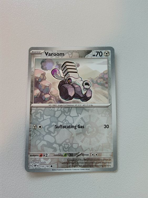 Varoom Obsidian Flames Pokemon Reverse Holo Kaufen Auf Ricardo