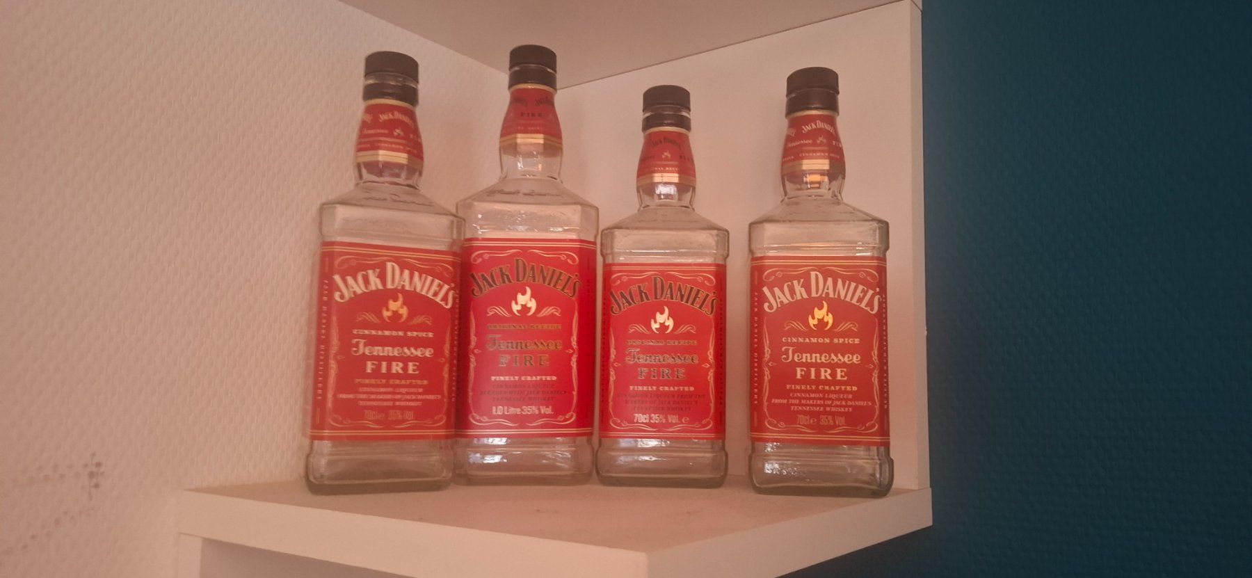 Jack Daniels Spirituosen: 15 bouteilles vide JACK DANIELS Fire – Gebraucht aus Chancy von dave58v 1