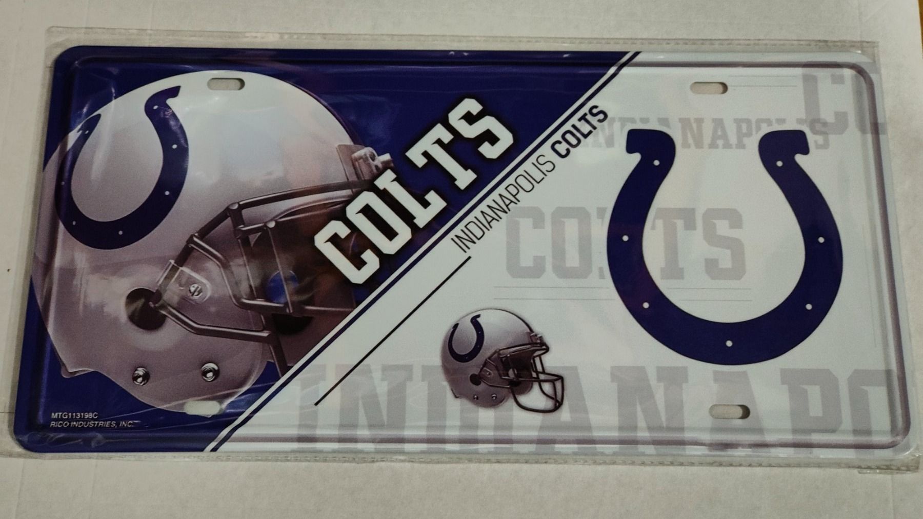 Insegne: Blechschild Indianapolis Colts NFL – Nuovo e nell'imballaggio originale da Wangen SZ venduto da Charlie_Firpo