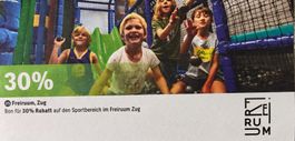 Gutschein 30% Freiruum Zug Sportbereich