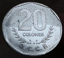 COSTARICA 20 COLONES 1983
