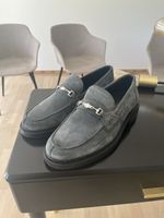 Filling Pieces - Graue Suede Loafer, Grösse 44 - Neu!