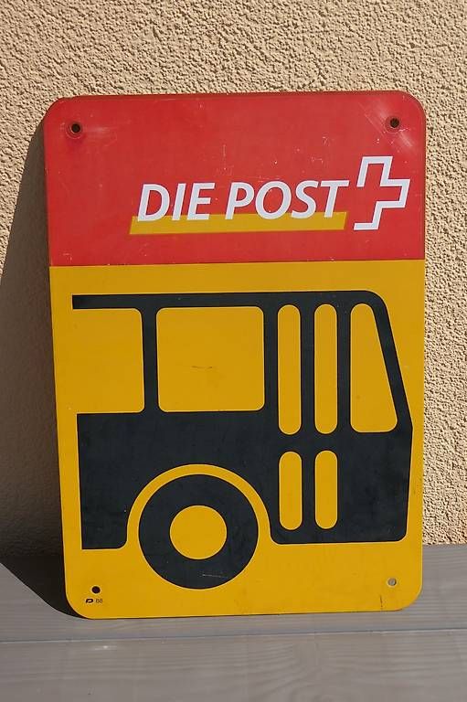 Schilder: Altes PTT Metall Schild – Gebraucht aus Lenggenwil von Reto888