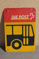 Altes PTT Metall Schild