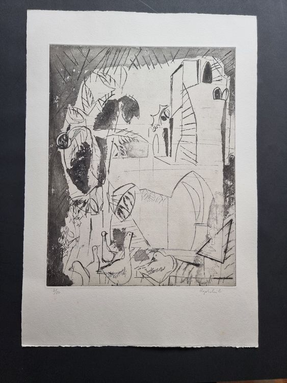 Max Hegetschweiler 1902-1995   RADIERUNG handsigniert 2