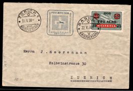 CH - Flugpost - Sonderflug - SF 38.1m - Pro Aero 1938