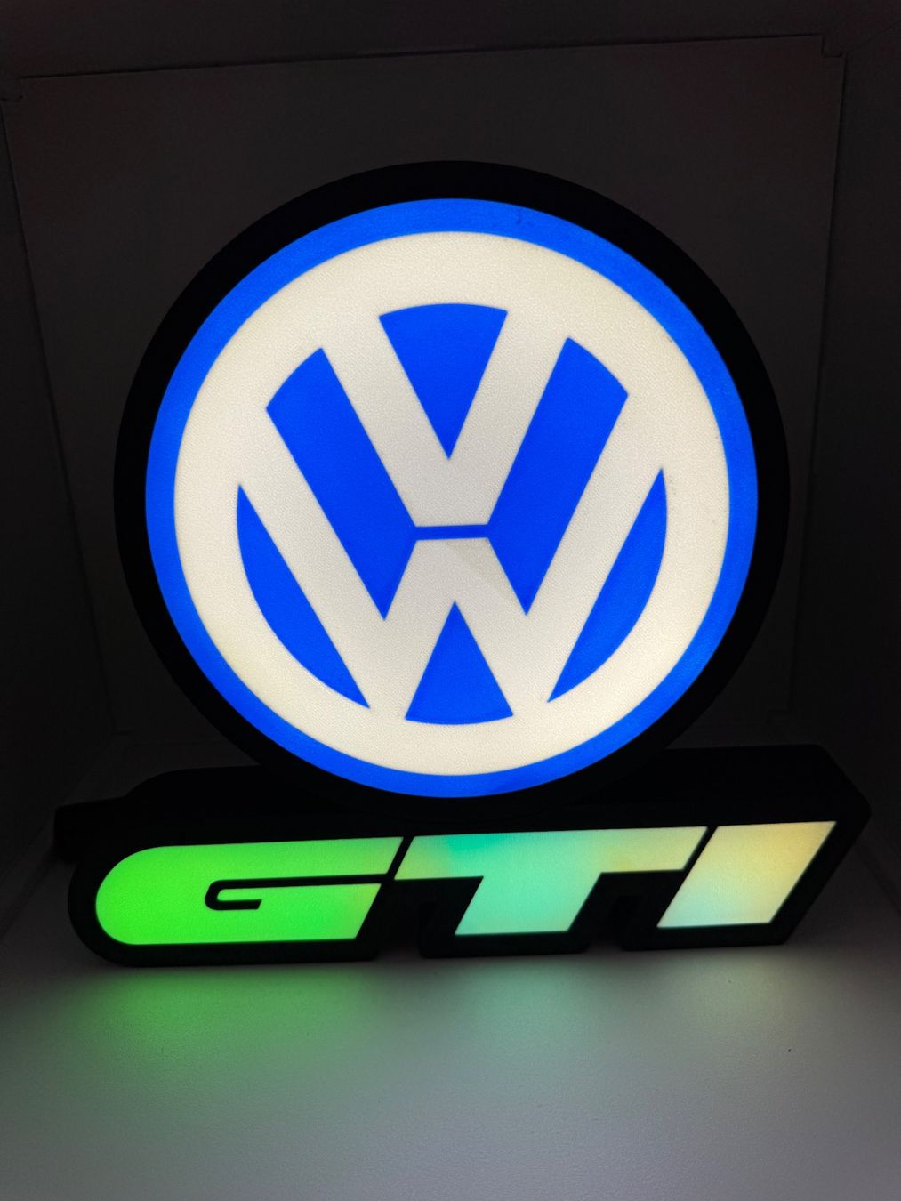 Lampen: Lightbox lumière led VW GTI RGB – Neu (gemäss Beschreibung) aus Vicques von PAMB3D 1