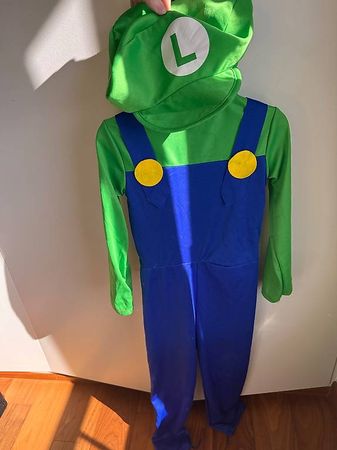 Déguisement Luigi Super Mario  taille 4/5 ans