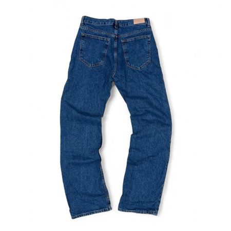 Mango Denim Jeans Straight Leg Women Blue