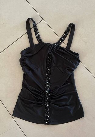 Guess Top schwarz Grösse S mit Pailletten