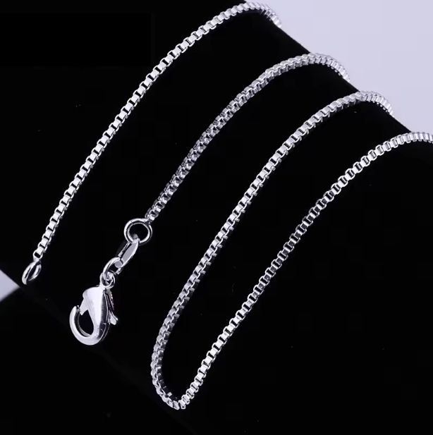 Catenine: Schöne 925 versilberte Venezia-Kette 18" / c.a. 46cm – Nuovo (secondo la descrizione) da Grenchen venduto da maretop