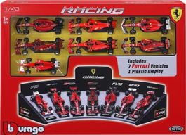 Ferrari F1 2010 - 2024  , Set 7 F1 Modelle  + Display , 1:43