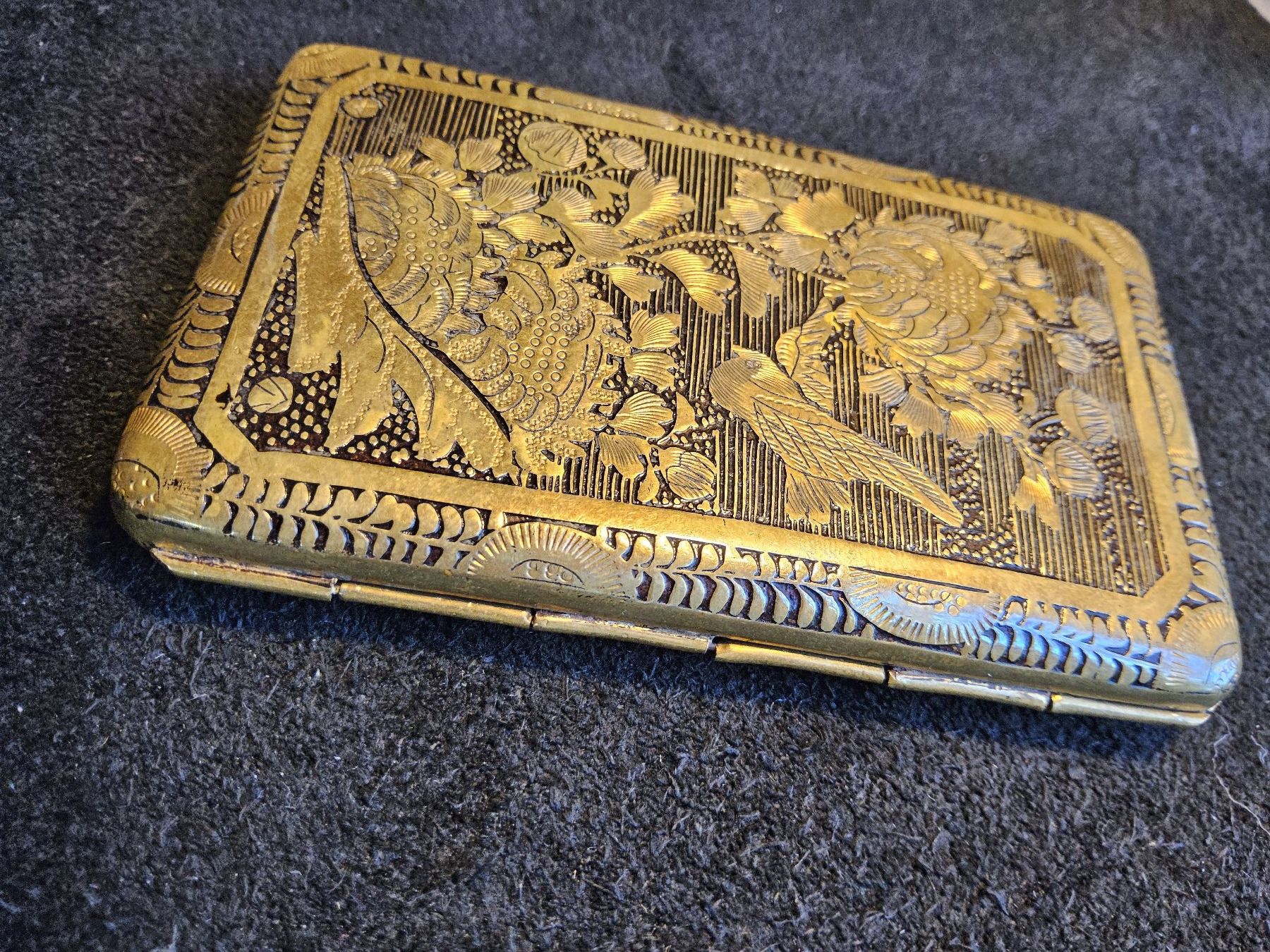 Barattoli: Antike Messing Zigarettendose JAPAN ca 1900 – Usato da Zürich venduto da helsan 3