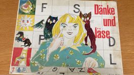 Antikes Kinderspiel "Denke und lese"