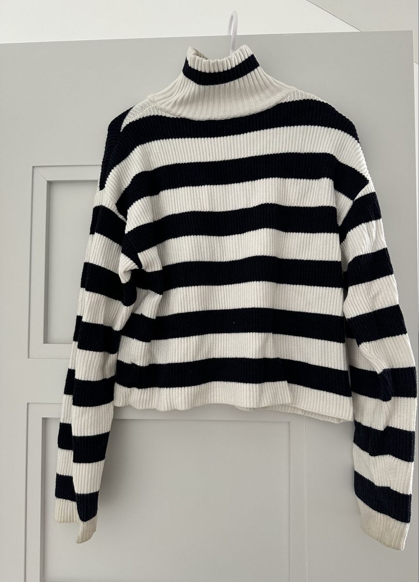 Mango Maglioni & Felpe: Striped MNG Zip Neck Sweater – Usato da Zürich venduto da juz_2t2j 3