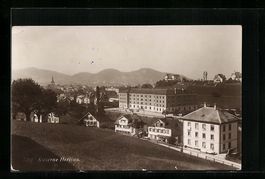 AK Herisau, Teilansicht mit Kaserne